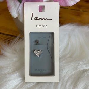 💕I Am Heart Belly Piercing Zirconia💕